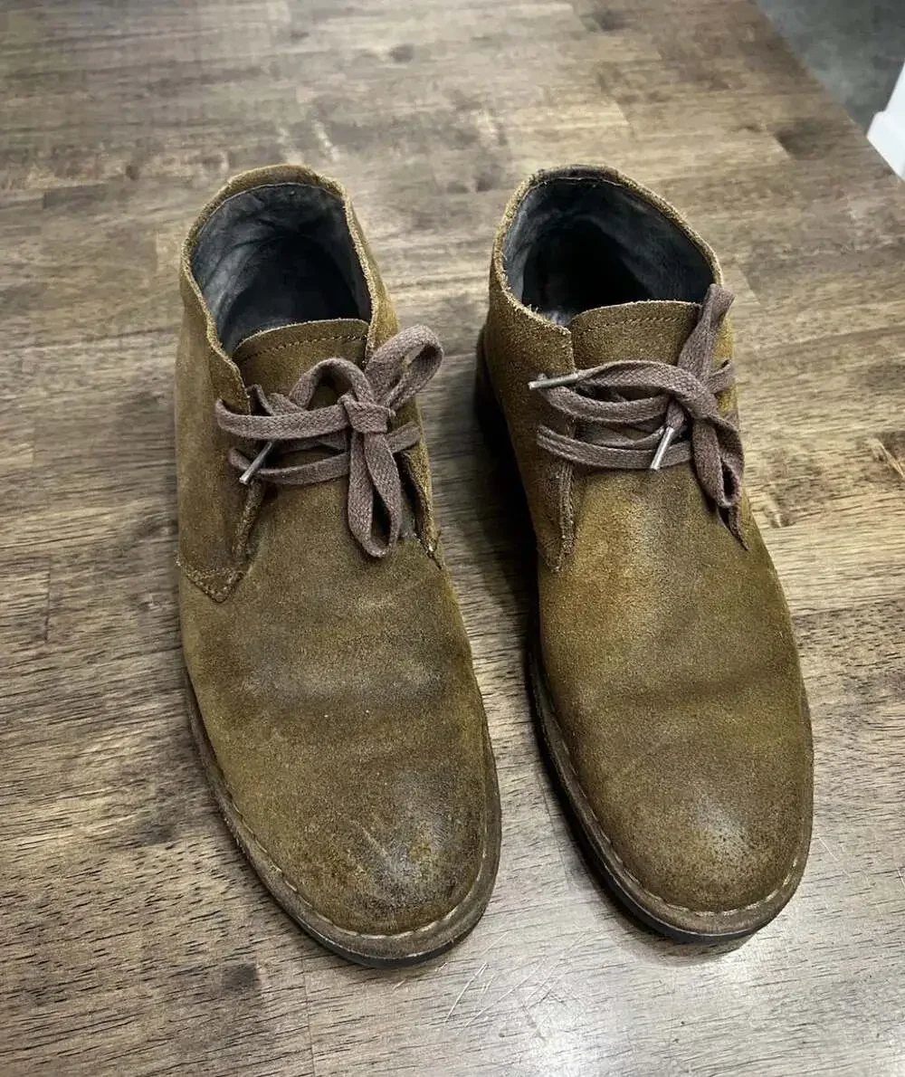 John Varvatos Star USA Suede Chukka Boots Featuring Duralit Men's 8.5 M